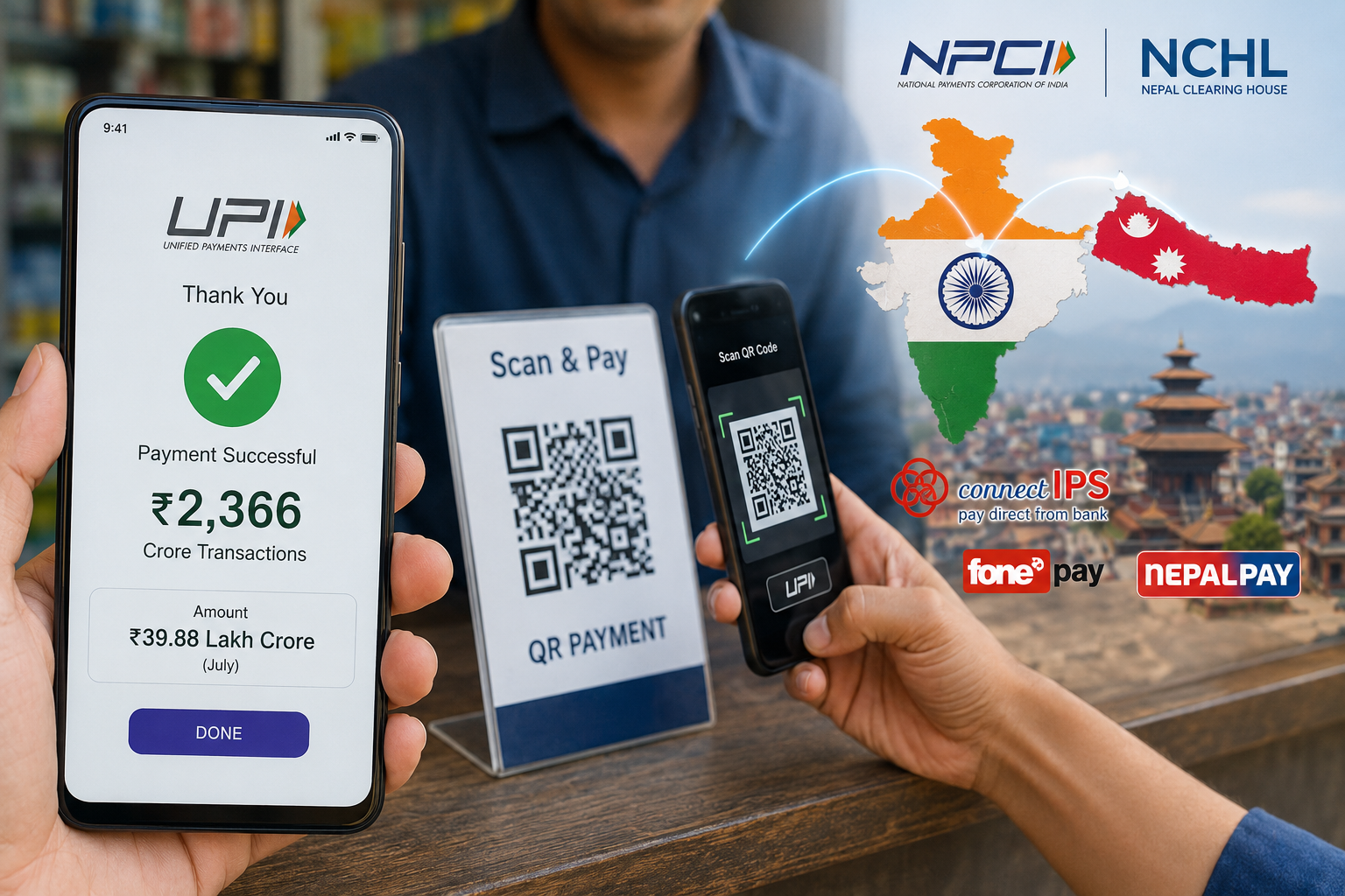 कागजी नोट छाड्दै दक्षिण एसिया: भारतमा युपीआईको नयाँ रेकर्ड, नेपालमा पनि खर्बौको मासिक कारोबार